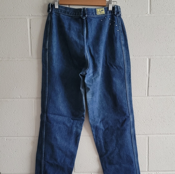 Pelican Cove Pocketless Blue Denim Retro Jeans - Picture 3 of 3